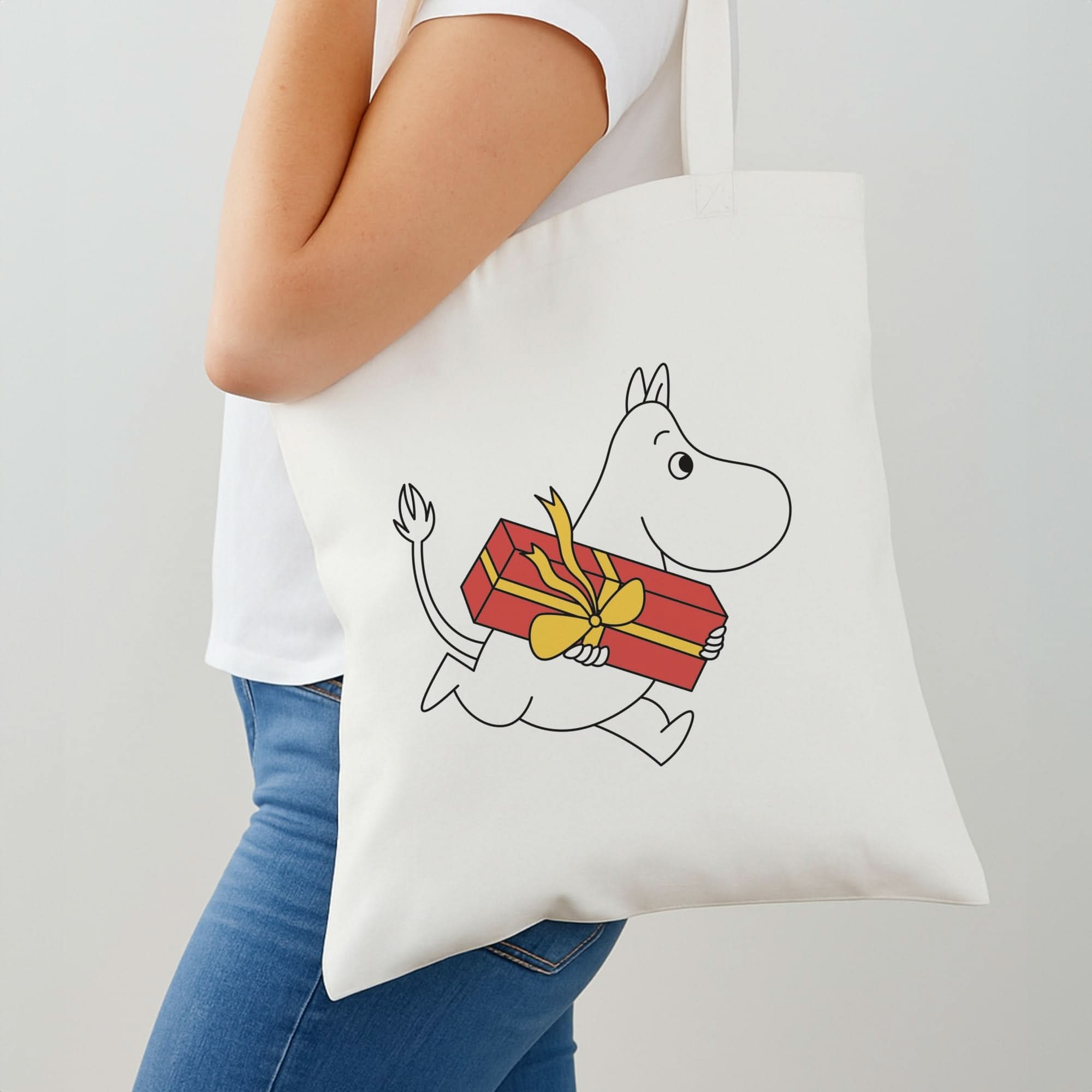 Red Present Moom Shoulder Bag