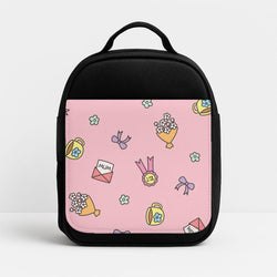 Mum Doodles Pattern Insulated Lunch Bag