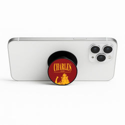 Charles Red And Gold Phone Stand