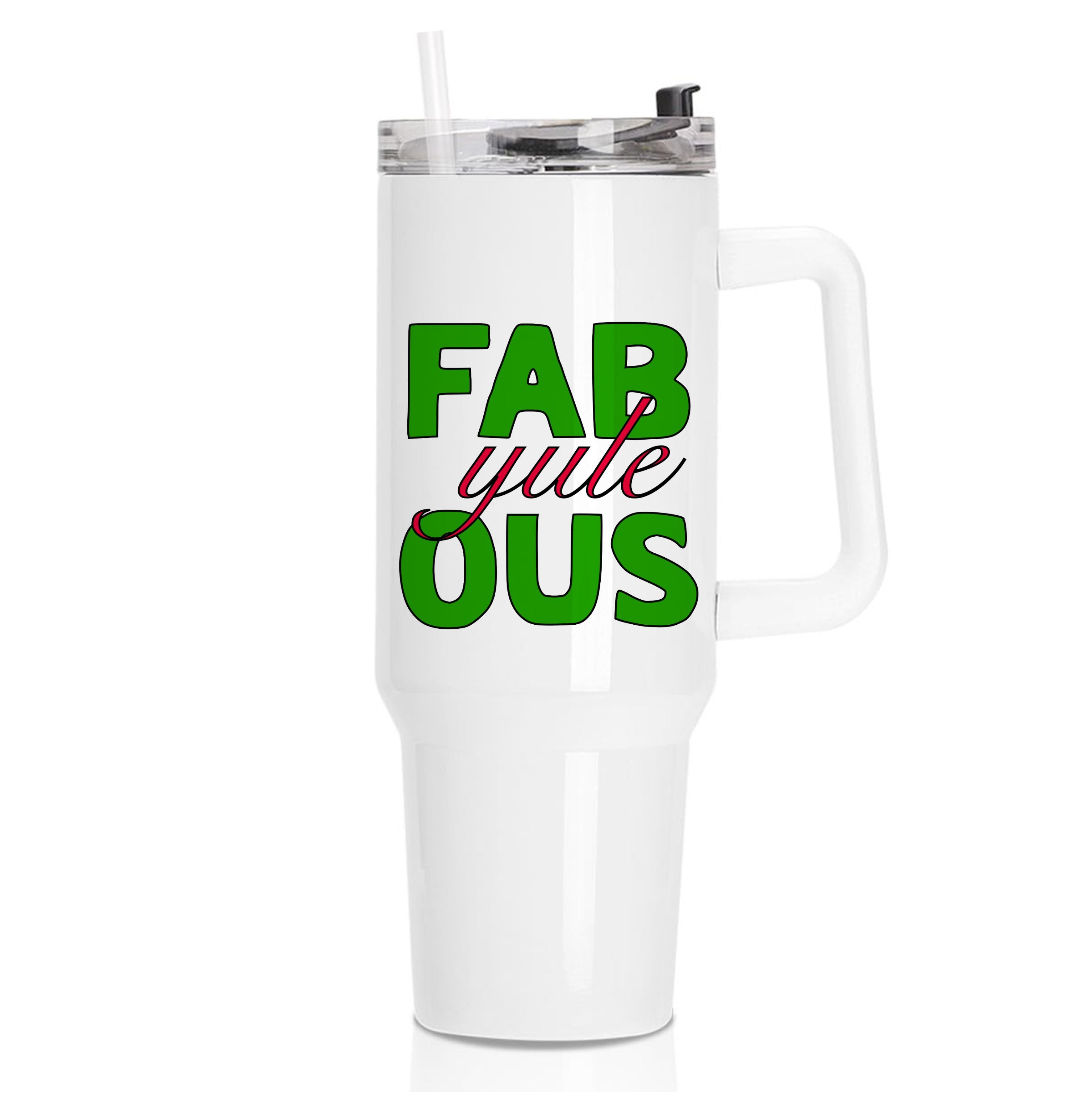 Fab-Yule-Ous Red - Christmas Puns Tumbler