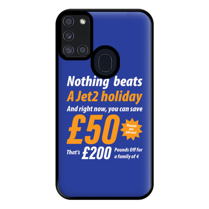 Nothing Beats A Jet Holiday Galaxy A21s Case