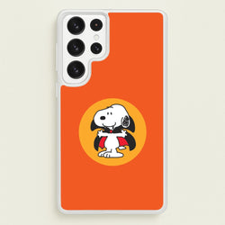 Cartoon Beagle Vampire Galaxy S22 Ultra Case