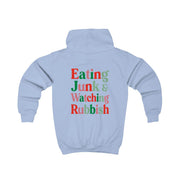 Eating Junk & Watching Rubbish Kids Hoodie 7