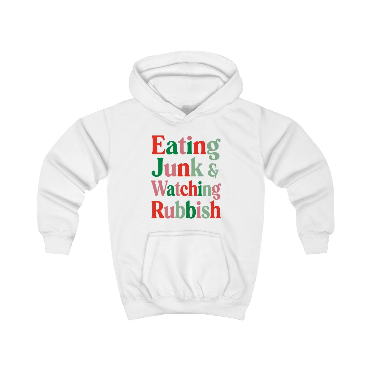 Eating Junk & Watching Rubbish Kids Hoodie