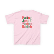 Eating Junk & Watching Rubbish Kids T-Shirt 9