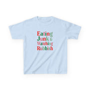Eating Junk & Watching Rubbish Kids T-Shirt 4