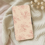 Cartoon Mouse Holly Pattern Flip / Wallet Phone Case 5