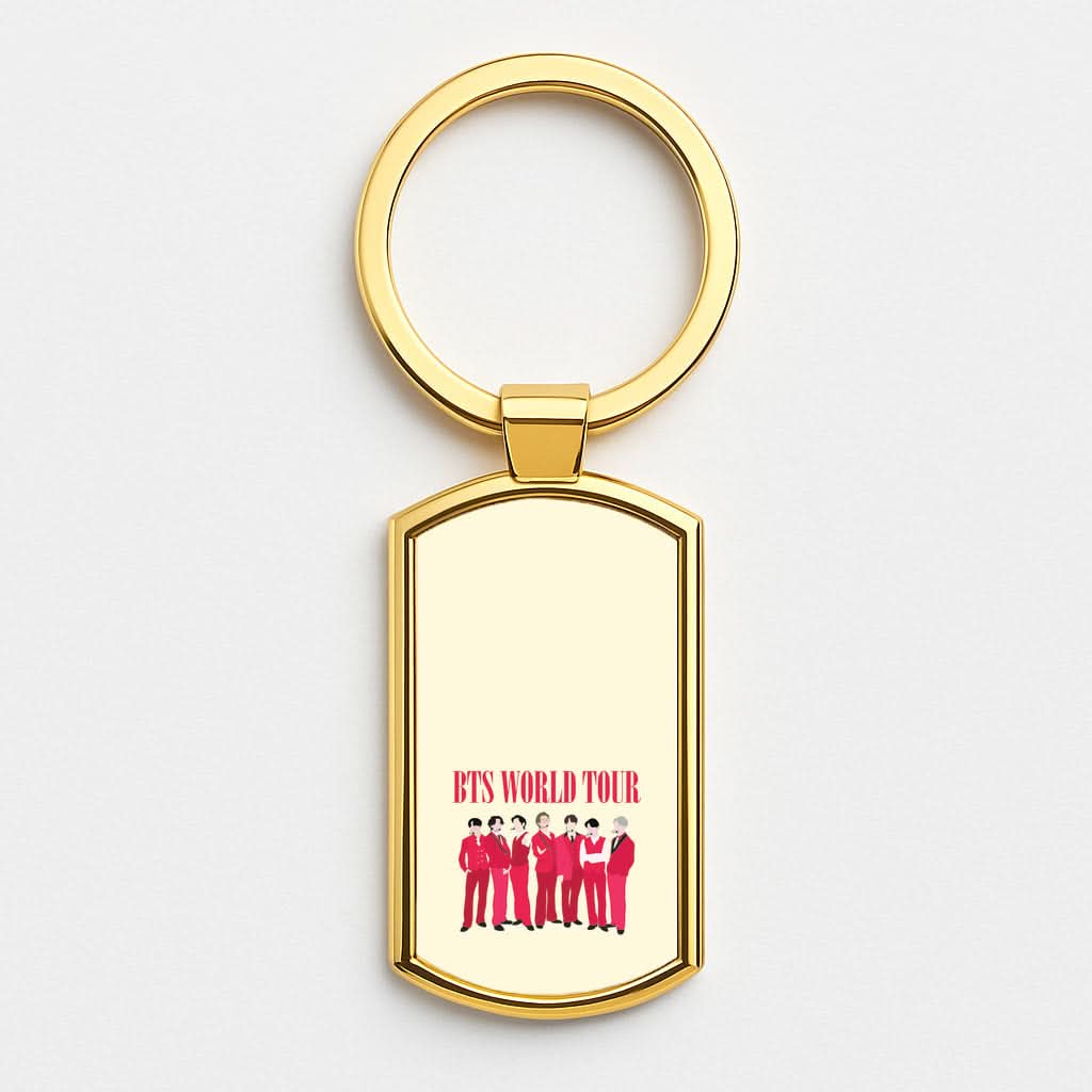 K-Pop Band World Tour 2026 Gold Keyring