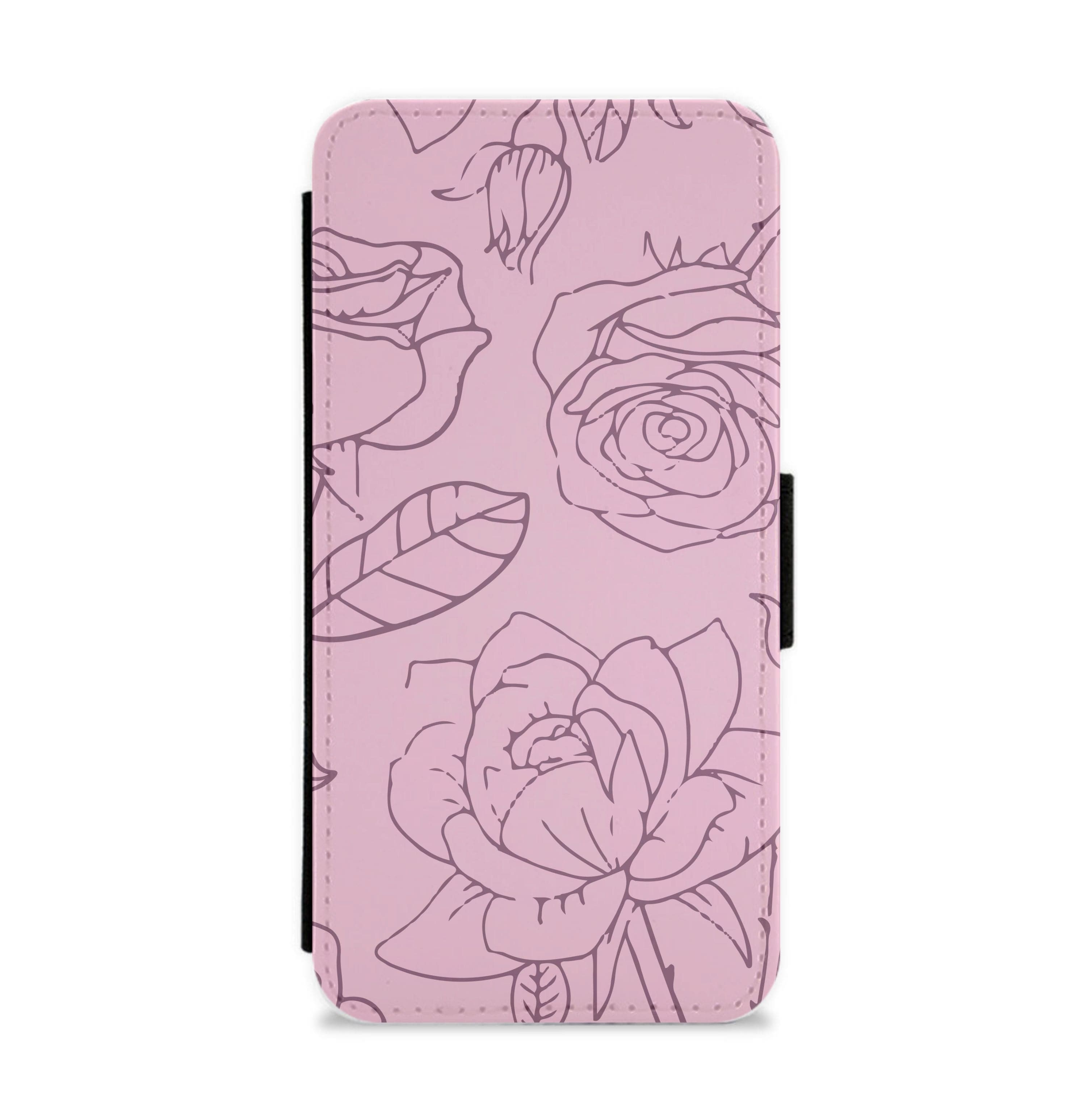 Roses - Foliage Flip / Wallet Phone Case