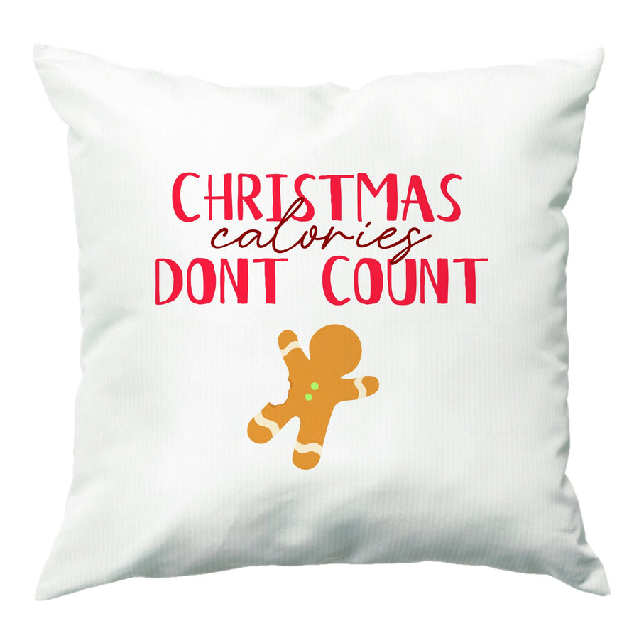 Christmas Calories Don't Count Cushion