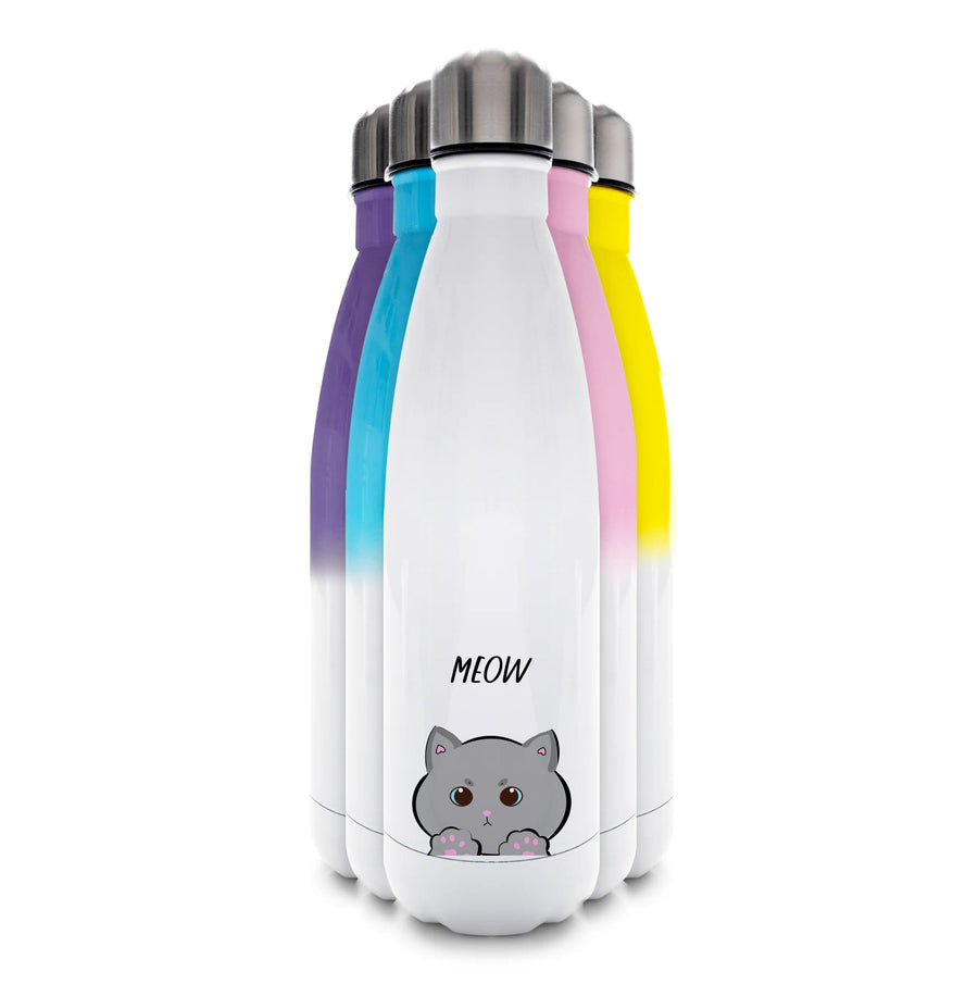 Grey Kitty - Cats Water Bottle