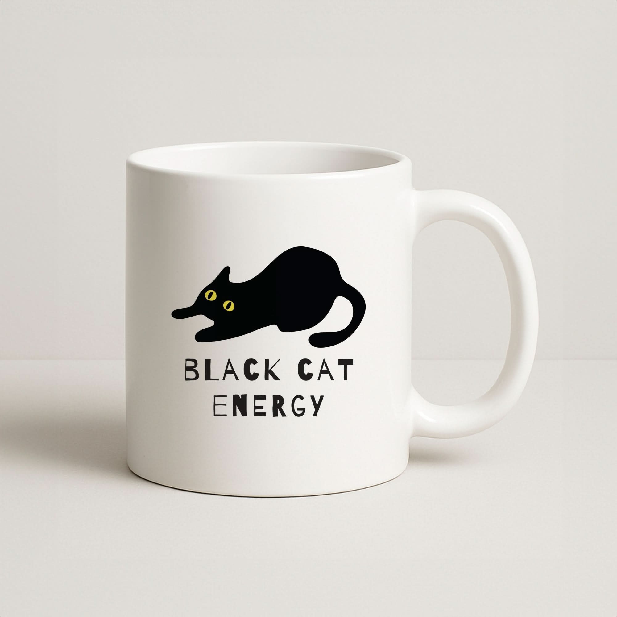 Black Cat Energy Coffee Mug