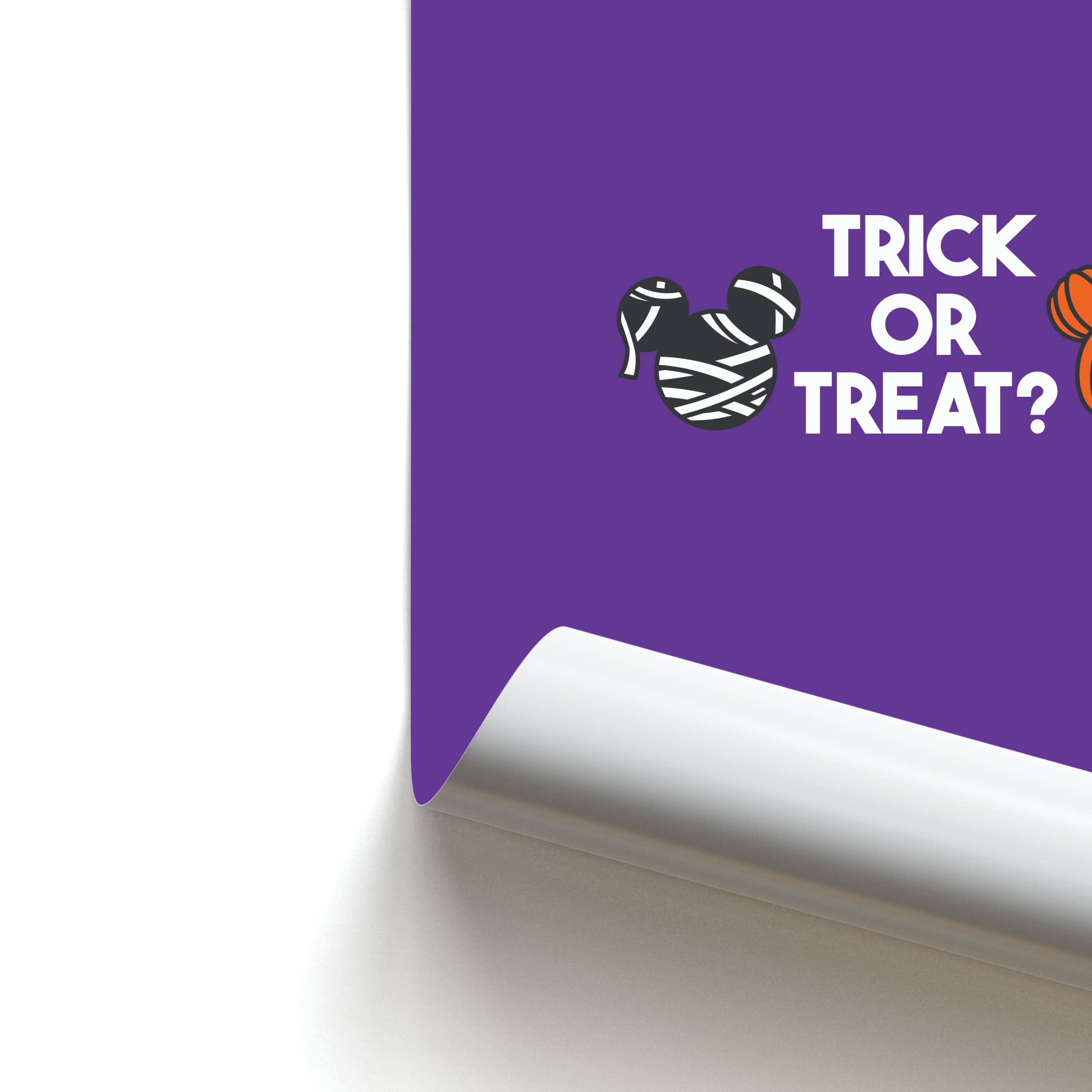 Trick Or Treat Mouse Poster