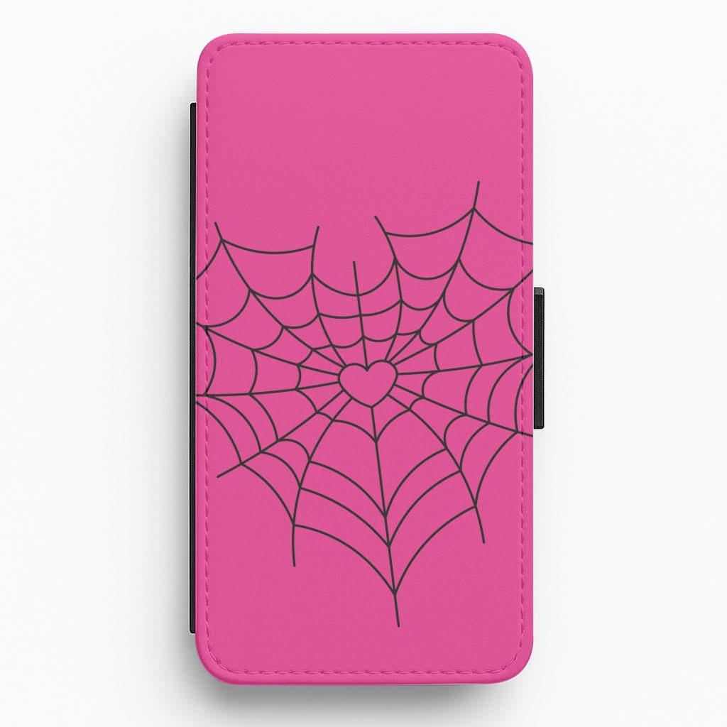 Spiderweb Hearts II Flip / Wallet Phone Case