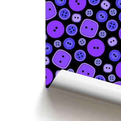 Button Pattern Poster