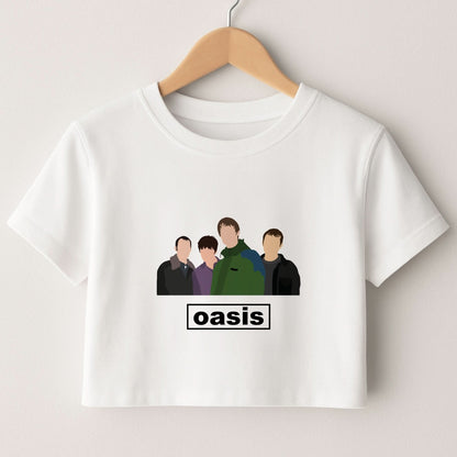 Rock Band Members Crop Top