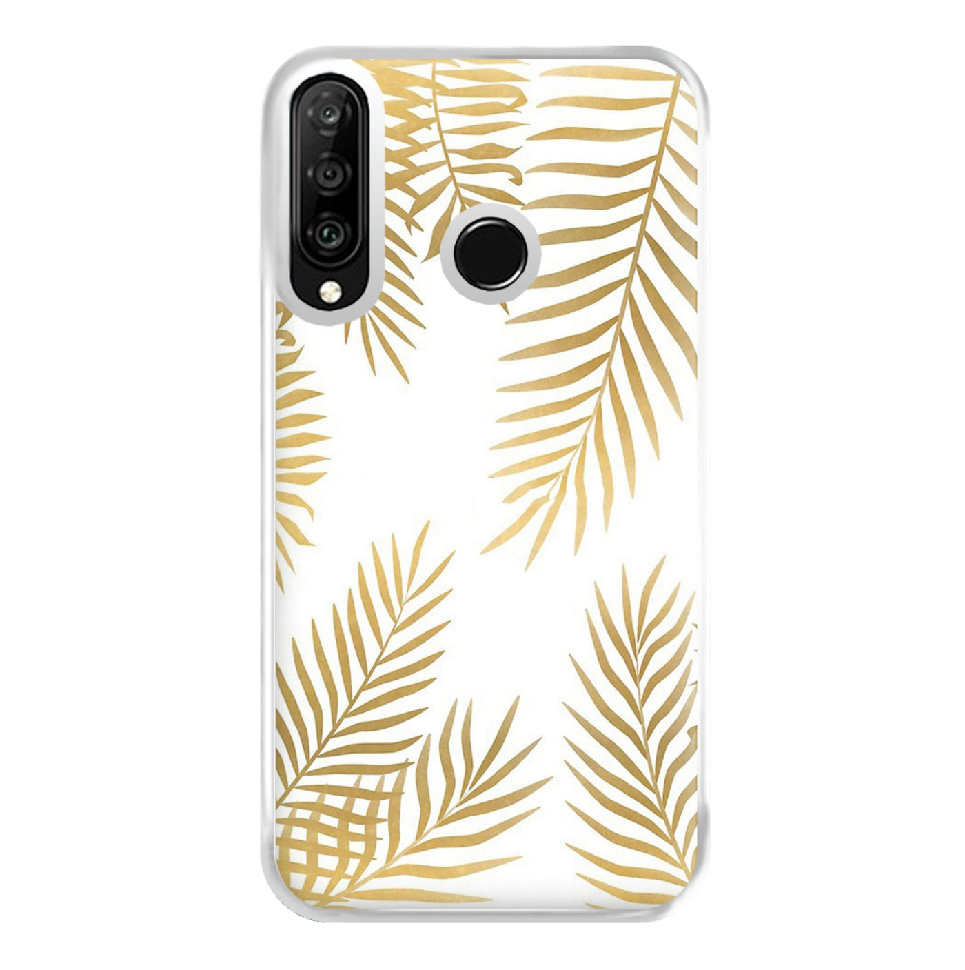 Gold Palm Leaf Pattern Phone Case