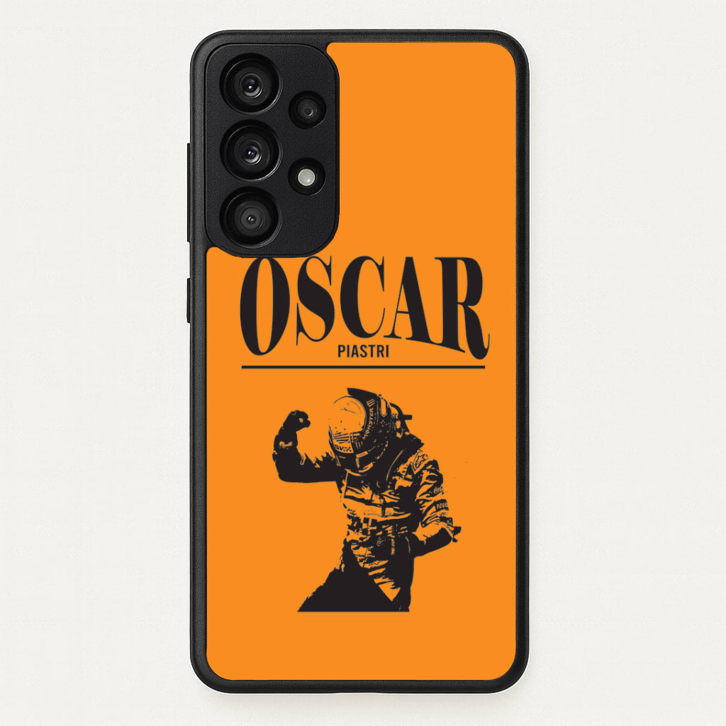 Oscar Orange And Black Galaxy A53 Case
