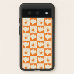 Spiders And Ghosts Checkered Pattern II Google Pixel 8 Case