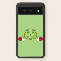 Christmas Green Heart Google Pixel 8 Case