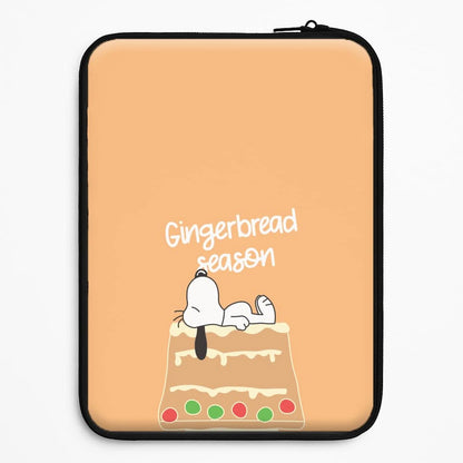 Cartoon Beagle Gingerbread House Universal Laptop Sleeve