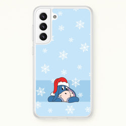 Cartoon Donkey Snowflakes Galaxy S22 Case