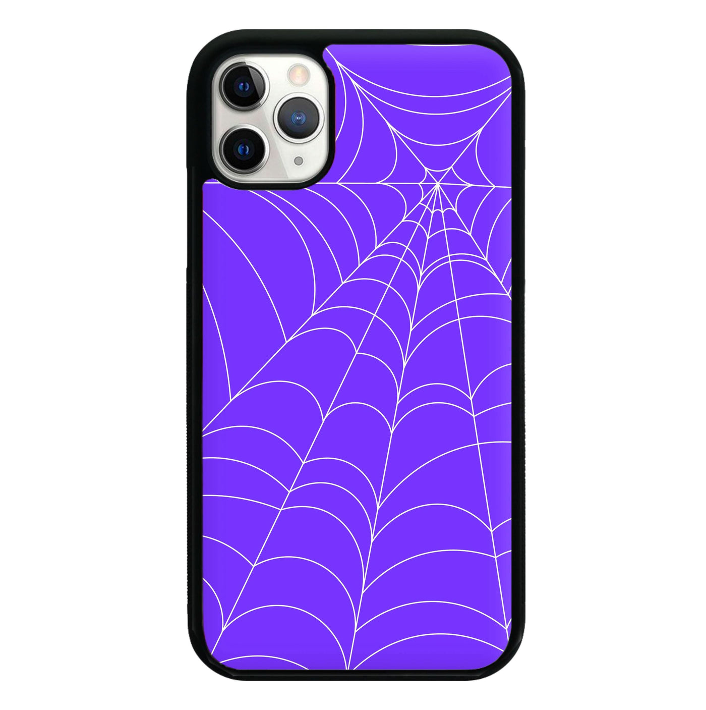 Purple Cobweb Pattern Phone Case