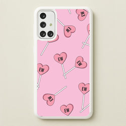 Ew Love Heart Lolipops Pattern Galaxy A71 Case