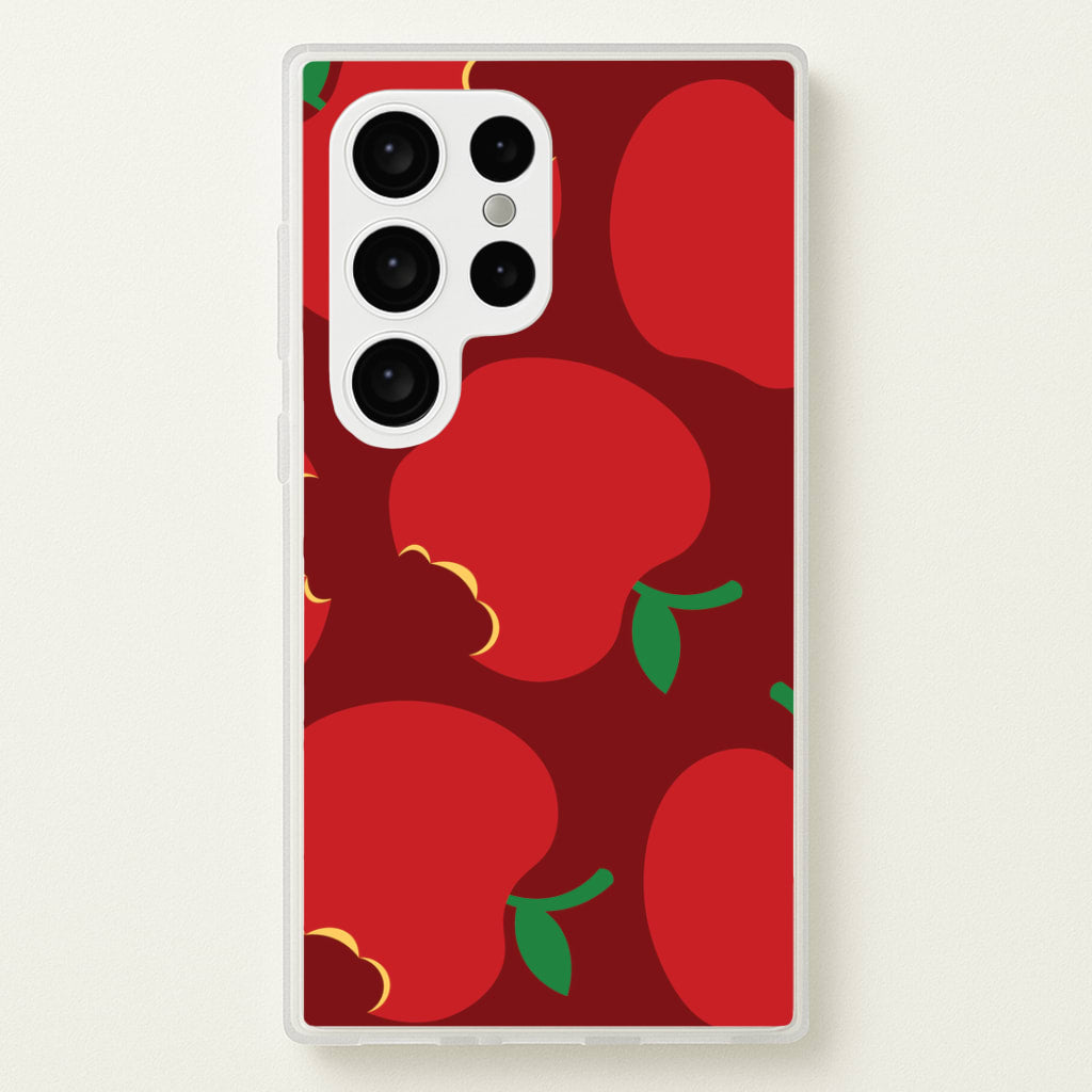Teacher Apples Pattern Galaxy S24 Ultra Case