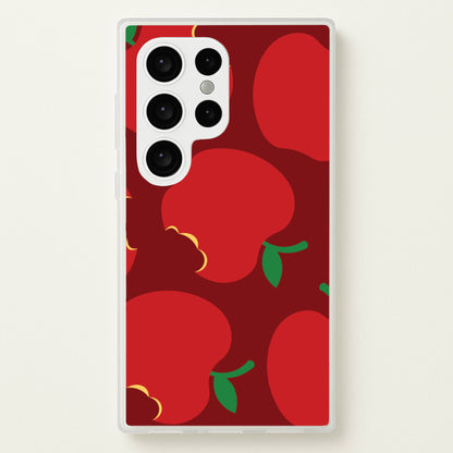 Teacher Apples Pattern Galaxy S24 Ultra Case