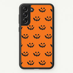 Carved Pumpkin Face Pattern Galaxy S22 Case