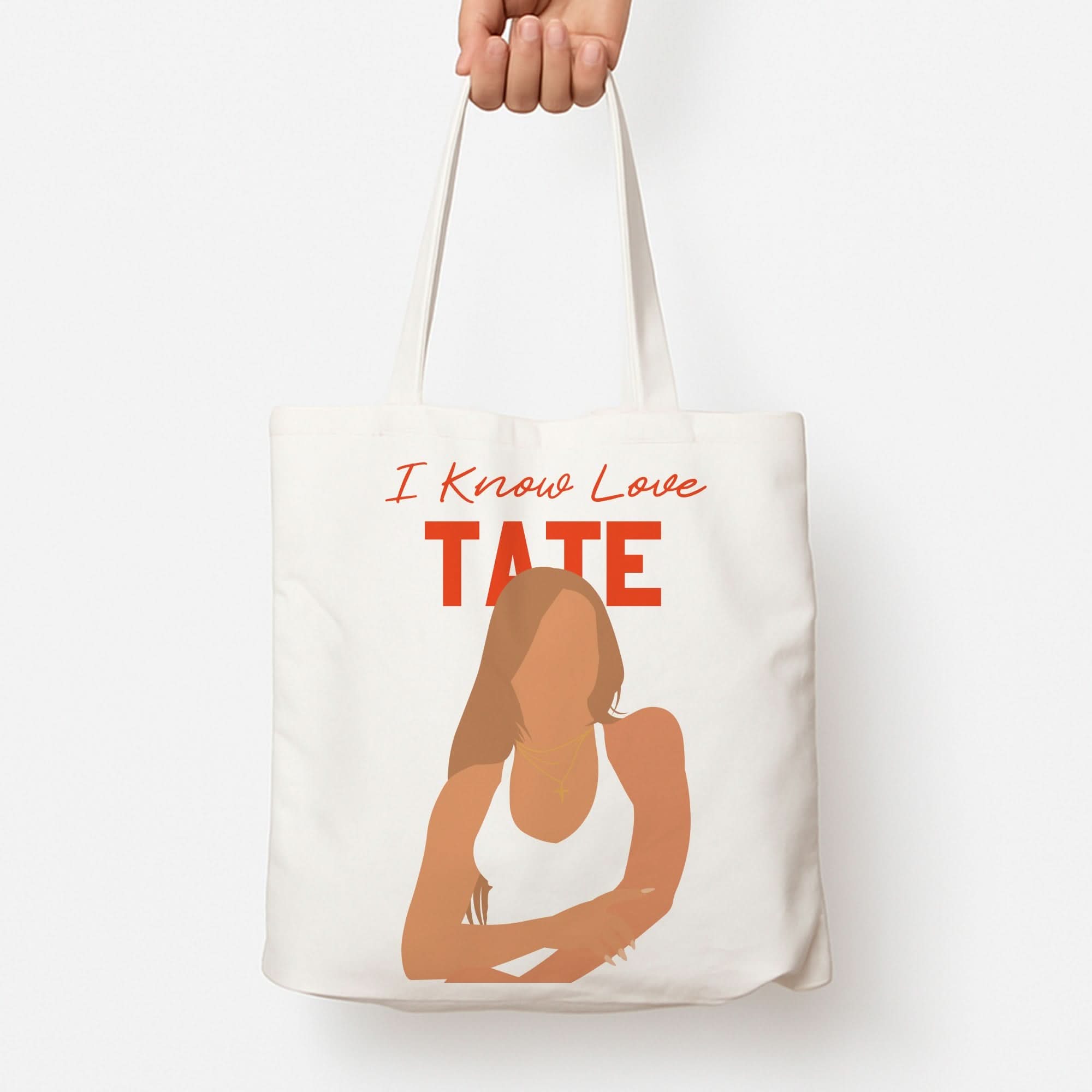 I Know Love Pattern Tote Bag