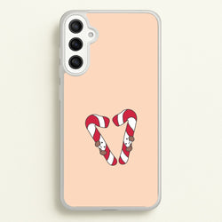 Christmas Candycane Plushies Galaxy A34 Case