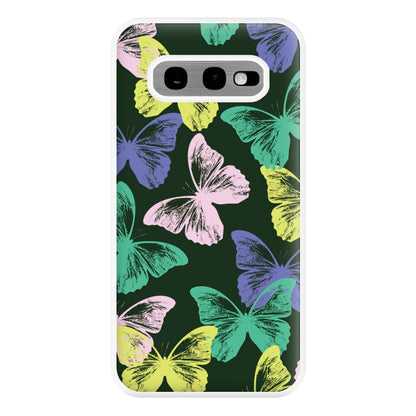 Colourful Butterfly Stamps Pattern Galaxy S10e Case