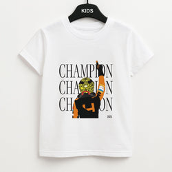 Lando Champion 2025 Kids Unisex T-Shirt