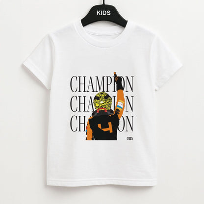 Lando Champion 2025 Kids Unisex T-Shirt