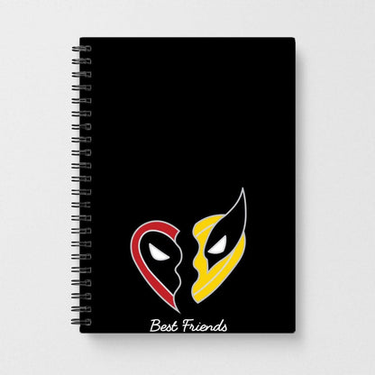 Superhero Best Friends Locket Notebook