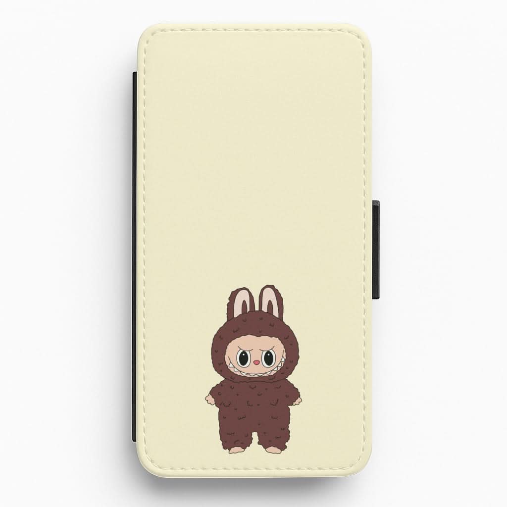 Cute Brown Monster Flip / Wallet Phone Case