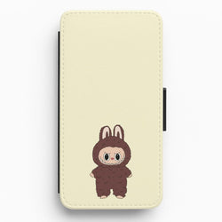 Cute Brown Monster Flip / Wallet Phone Case