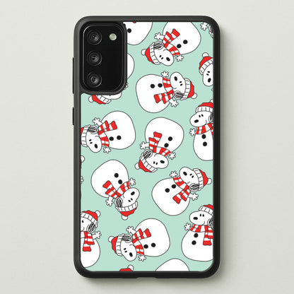 Cartoon Beagle Snowman Pattern Galaxy A41 Case