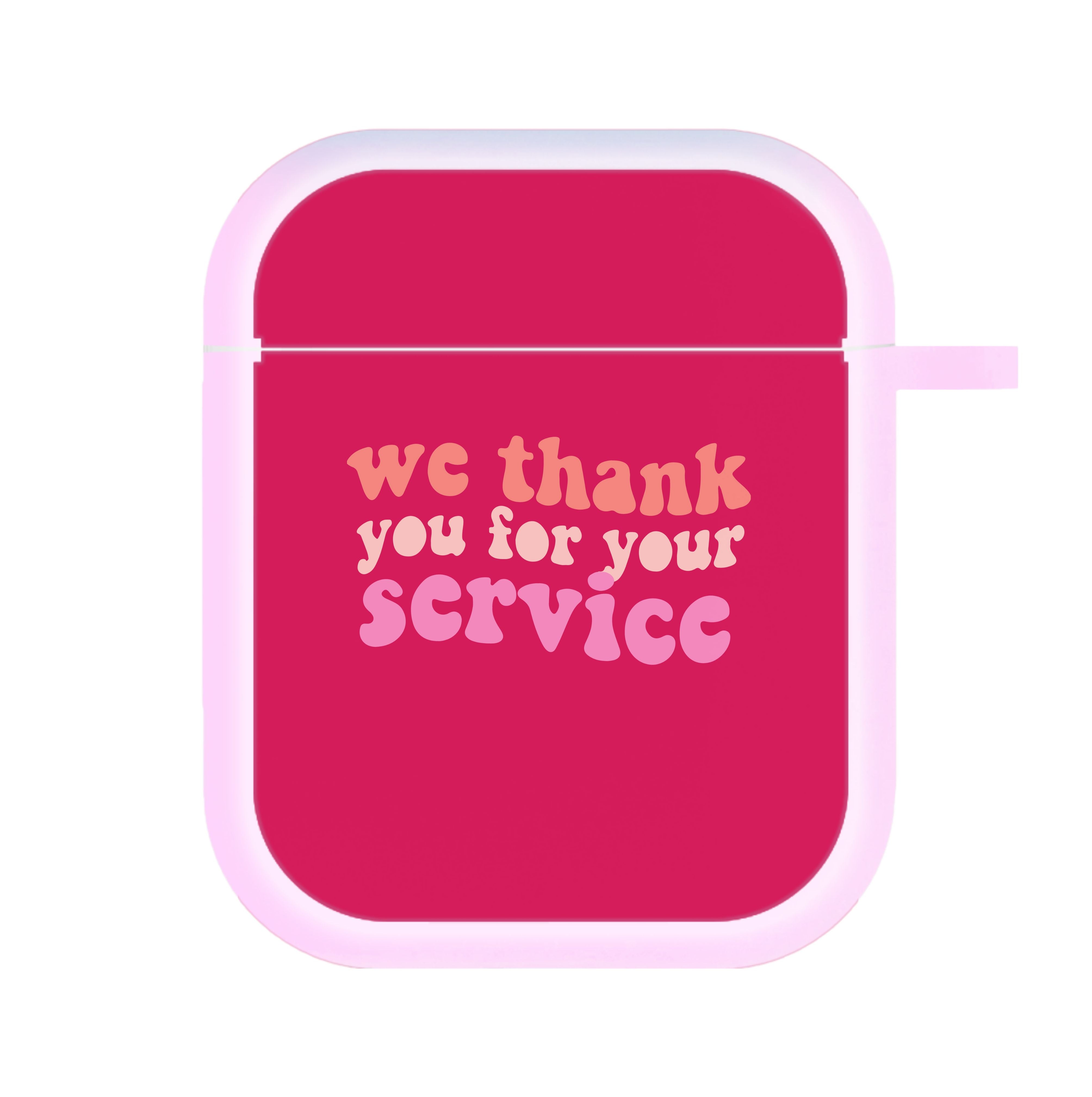 We Thank You For Your Service - Heart TV AirPods Case