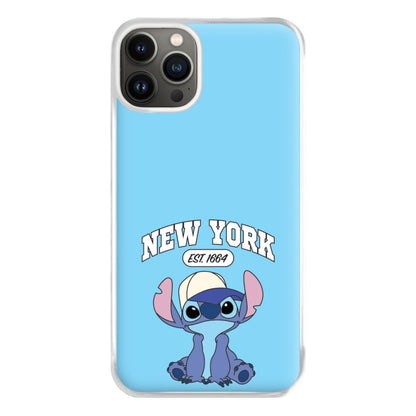 New York Blue Alien iPhone 13 Case
