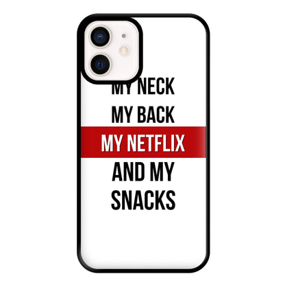 My Netflix & My Snacks Phone Case