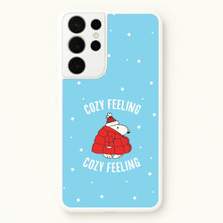 Cozy Feeling Cartoon Beagle Puffer Jacket Galaxy S21 Ultra Case