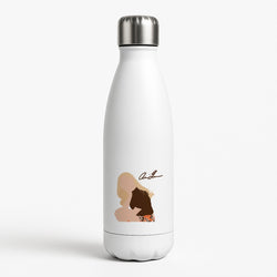 Vintage Pose White Water Bottle