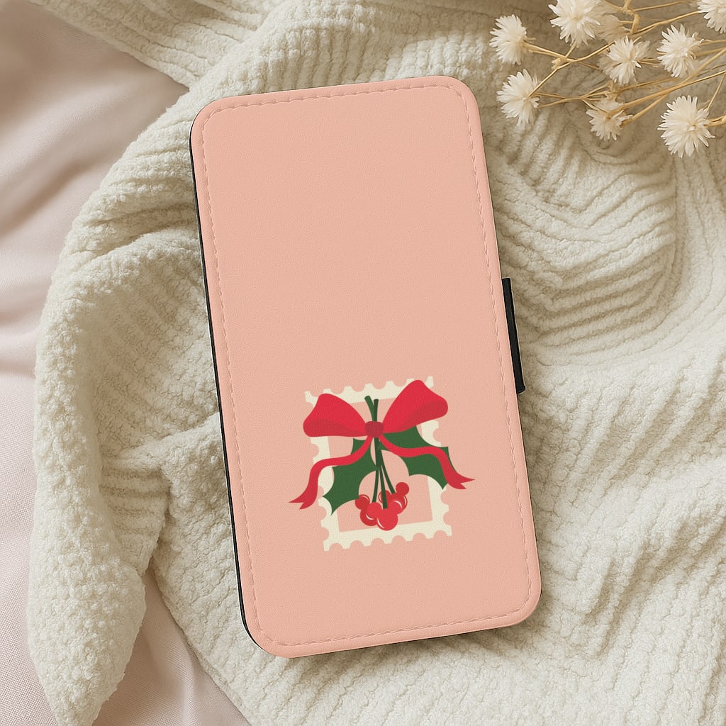 Cartoon Mouse Holly Leather Phone Case