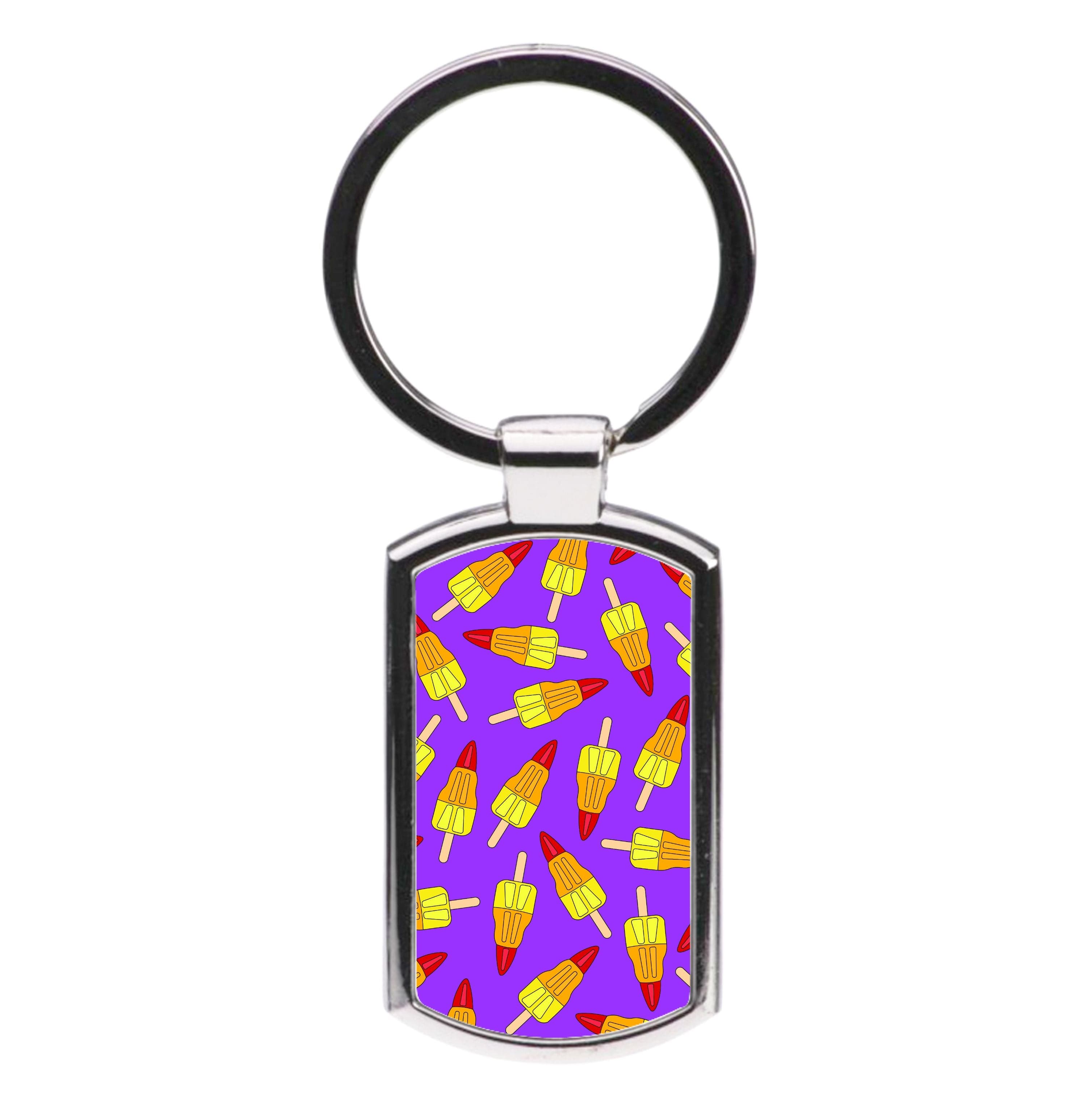 Rockets - Ice Cream Patterns Luxury Keyring