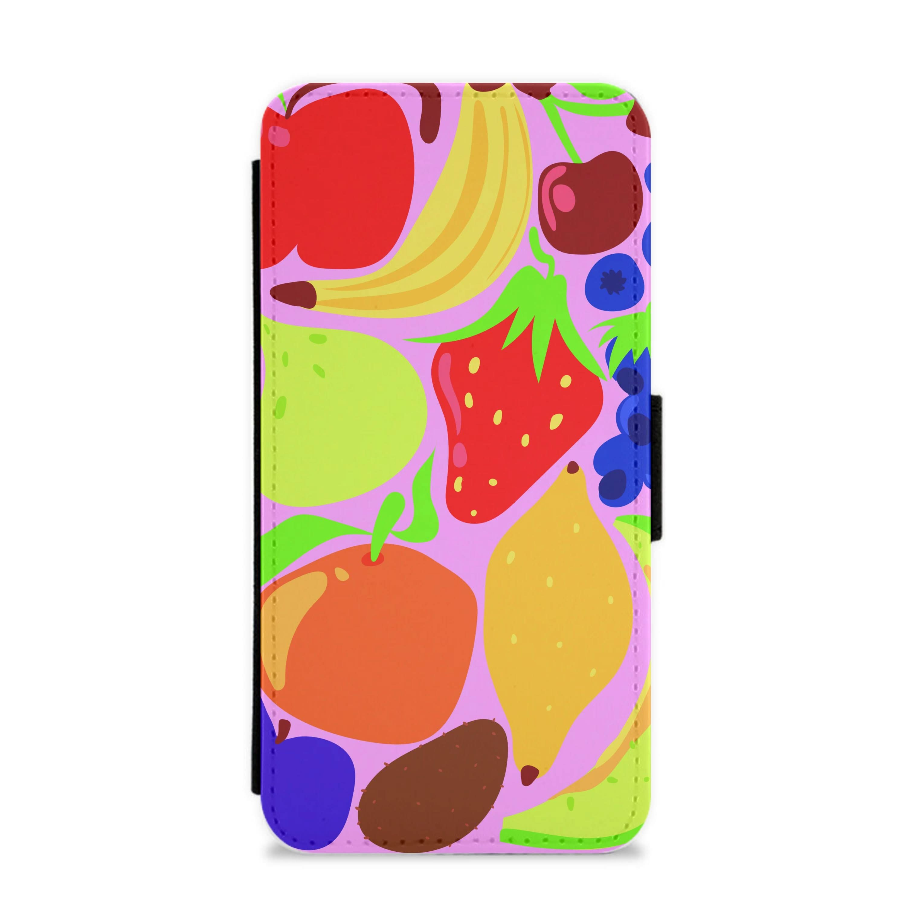 Abstract Fruits Flip / Wallet Phone Case