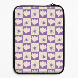 Spiders And Ghosts Checkered Pattern I Universal Laptop Sleeve