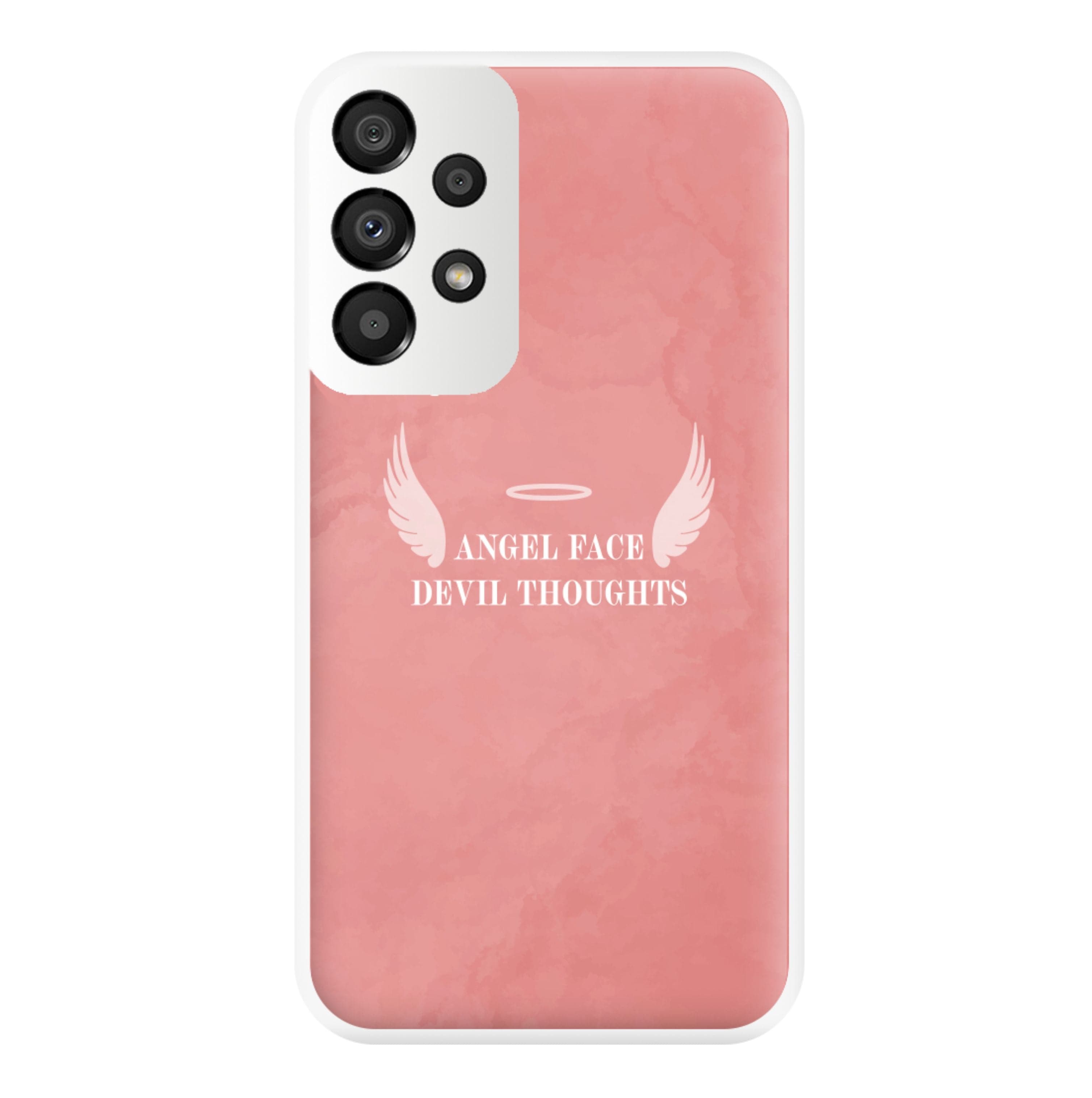 Angel Face Devil Thoughts Phone Case